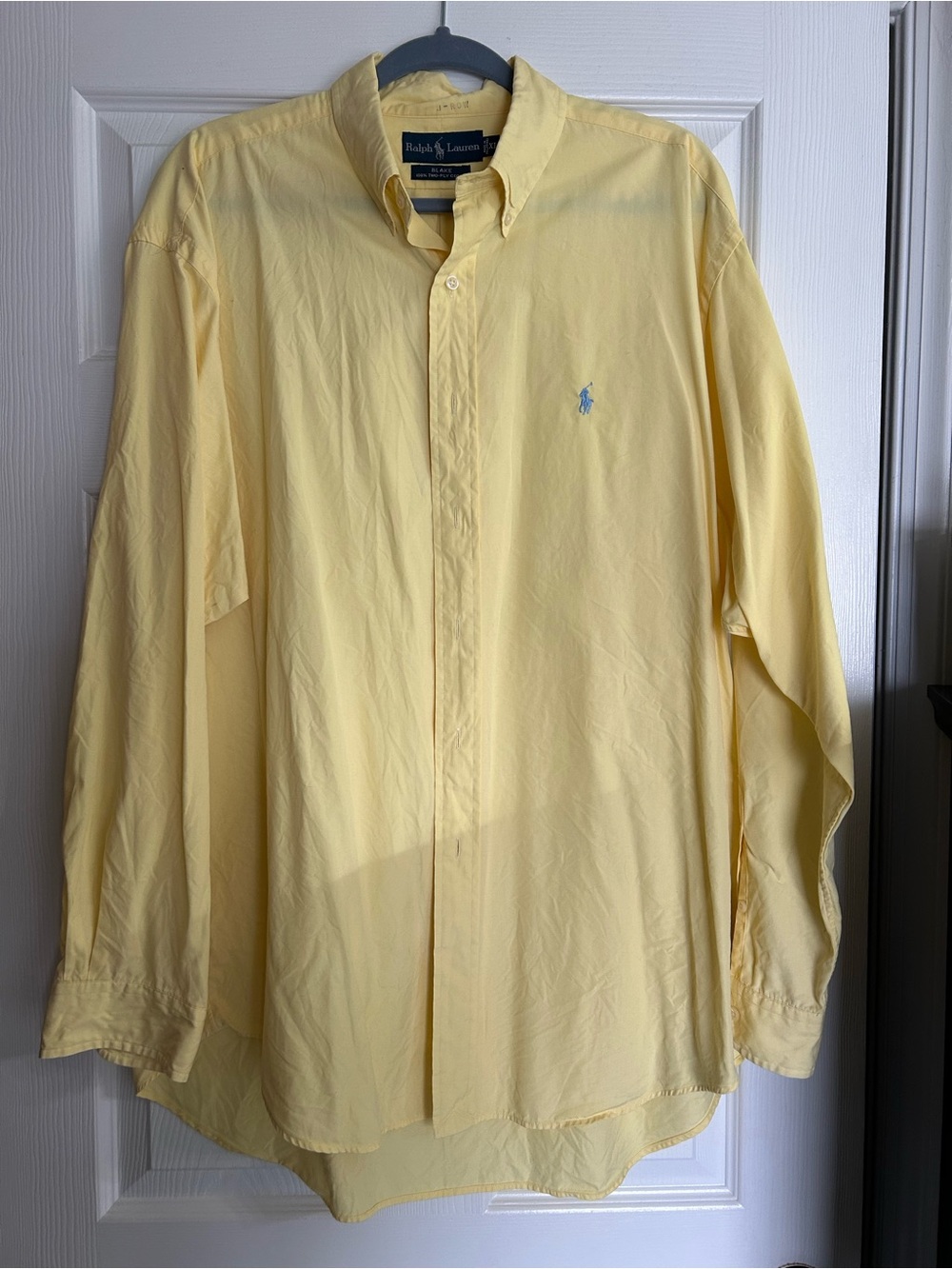 Ralph Lauren Yellow Button-Down Dress Shirt